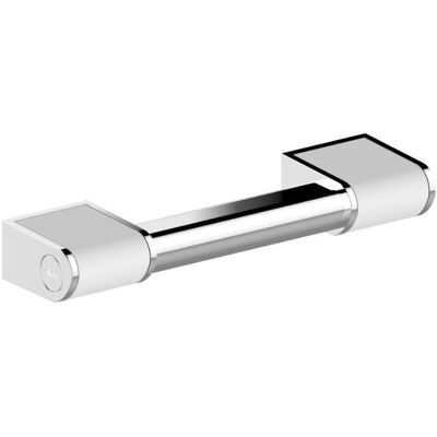 AKW Barre d'appui ONYX 2 en aluminium - Longueur : 450 mm - chromé brillant et blanc mat - Publicité AKW Barre d'appui ONYX 2 en aluminium - Longueur : 450 mm - chromé brillant et blanc mat - Publicité