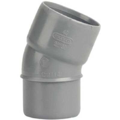 Wavin 3026049 Coude PVC 22° 100mm - Raccord de tuyau - Publicité Wavin 3026049 Coude PVC 22° 100mm - Raccord de tuyau - Publicité