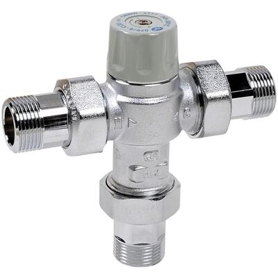 THERMADOR Mitigeur thermostatique NF montage en T - Raccordement Ø 3/4" M - Publicité THERMADOR Mitigeur thermostatique NF montage en T - Raccordement Ø 3/4" M - Publicité