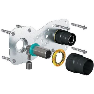 WATTS Kit plaque ROBIFIX+ pour tube PER ou PB - Entraxe 150mm - raccord coudé à glissement - Ø sortie M3/4" - tube Ø 16mm - Publicité WATTS Kit plaque ROBIFIX+ pour tube PER ou PB - Entraxe 150mm - raccord coudé à glissement - Ø sortie M3/4" - tube Ø 16mm - Publicité
