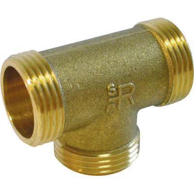 Sanitaire-distribution Té égal laiton à visser MMM - Diamètre : 1/2'' - 15-21 - DN15 - Publicité Sanitaire-distribution Té égal laiton à visser MMM - Diamètre : 1/2'' - 15-21 - DN15 - Publicité