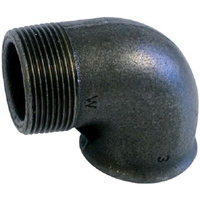 Sanitaire-distribution Coude 90 petit rayon fonte noire MF - Diamètre : 1/2'' - Publicité Sanitaire-distribution Coude 90 petit rayon fonte noire MF - Diamètre : 1/2'' - Publicité