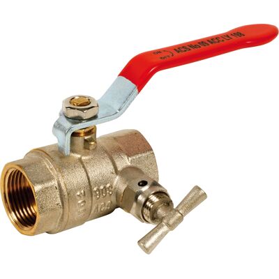 Sanitaire-distribution Vanne B.S. à purge FF manette plate ACS - Diamètre : 2'' - PN : 16 bar - Publicité Sanitaire-distribution Vanne B.S. à purge FF manette plate ACS - Diamètre : 2'' - PN : 16 bar - Publicité
