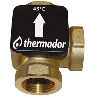 THERMADOR Vanne thermique TERMOVAR pour chaudière à bois - Raccordement : 1" 1/4 - température de consigne : 61° C - Publicité THERMADOR Vanne thermique TERMOVAR pour chaudière à bois - Raccordement : 1" 1/4 - température de consigne : 61° C - Publicité