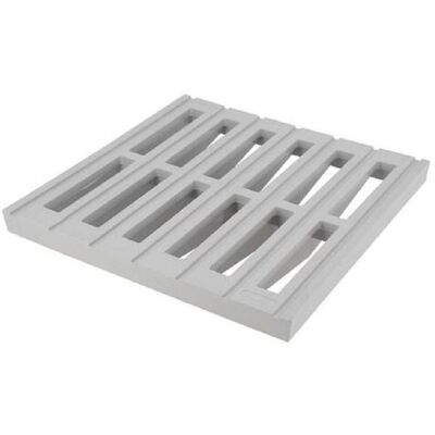 NICOLL Grille de sol PVC pour eaux pluviales - Gris - 250x250mm - Publicité NICOLL Grille de sol PVC pour eaux pluviales - Gris - 250x250mm - Publicité