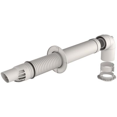 UBBINK Kit Rolux RENOFIT - coude 60/100 - 60/100 + bride Ø 100 + clamp Ø 100 - Publicité UBBINK Kit Rolux RENOFIT - coude 60/100 - 60/100 + bride Ø 100 + clamp Ø 100 - Publicité