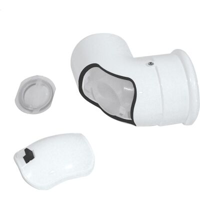 UBBINK Coude de visite 80/125 PPTL/PVC ROLUX - coude 87° - Publicité UBBINK Coude de visite 80/125 PPTL/PVC ROLUX - coude 87° - Publicité