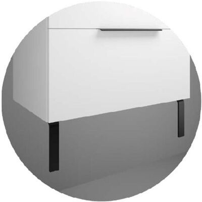 DOMAO - ECOWATER Paire de pieds pour meuble - Hauteur: 210 mm - Long: 40 mm - Chromé - Publicité DOMAO - ECOWATER Paire de pieds pour meuble - Hauteur: 210 mm - Long: 40 mm - Chromé - Publicité