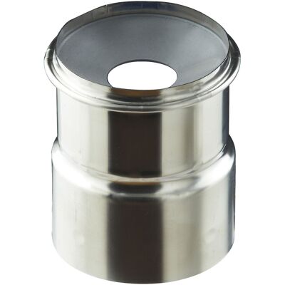 POUJOULAT Adaptateur air étanche à membrane conduit flexible - PGI pour poêles à Pellets - Couleur : INOX - Publicité POUJOULAT Adaptateur air étanche à membrane conduit flexible - PGI pour poêles à Pellets - Couleur : INOX - Publicité