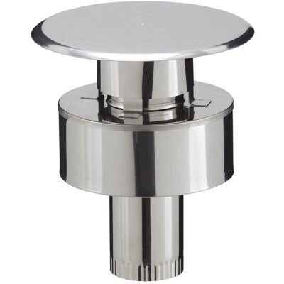 POUJOULAT Terminal vertical inox - PGI pour poêles à Pellets - Diamètre 80/130 - Publicité POUJOULAT Terminal vertical inox - PGI pour poêles à Pellets - Diamètre 80/130 - Publicité