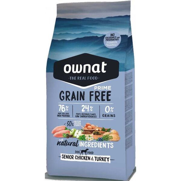 Ownat Croquettes Chien - Ownat Grain free prime Sénior Poulet