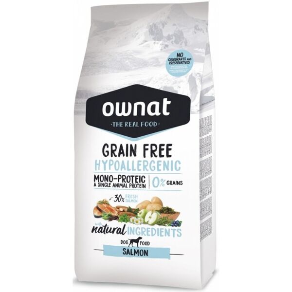 Ownat Croquettes Chien - Ownat Grain free Hypoallergenic Saumon -