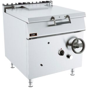 Chefook Sauteuse Professionnelle À Gaz Avec Basculement Manuel Capacite 80 Lt Profondeur 90 cm