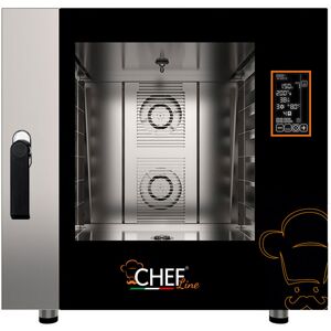 Chefook Four Électrique Professionnel Numérique à Pâtisserie 6 Plaques 60x40 cm à Vapeur Directe Nouvelle Génération