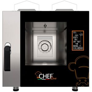 Chefook Four À Gaz Professionnel Numérique Pour Restaurant 5 Niveaux GN 1/1 (53x32,5 cm) à Vapeur Directe Nouvelle Génération