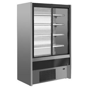 Chefook Vitrine Refrigeree Murale Pour Charcuterie, Produits Laitiers et Boissons Chioggia avec Portes Coulissantes +2°C/+6°C Largeur 120 cm Profondeur 75 cm