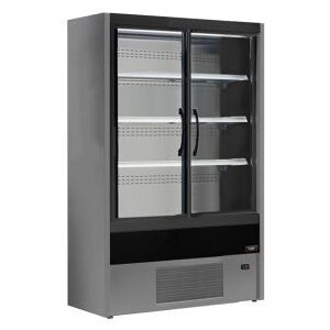 Chefook Vitrine Refrigeree Murale Pour Charcuterie, Produits Laitiers et Boissons Olbia avec Portes Battantes -1°C/+5°C Profondeur 57 cm Largeur 100 cm