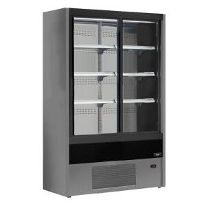 Chefook Vitrine Refrigeree Murale Pour Charcuterie, Produits Laitiers et Boissons Olbia avec Portes Coulissantes +2°C/+6°C Largeur 100 cm Profondeur 57 cm