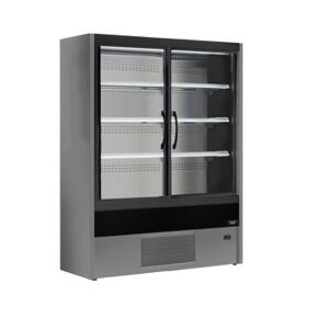 Chefook Vitrine Refrigeree Murale Pour Charcuterie, Produits Laitiers et Boissons Olbia avec Portes Battantes -1°C/+5°C Profondeur 57 cm Largeur 120 cm