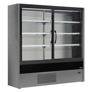 Chefook Vitrine Refrigeree Murale Pour Charcuterie, Produits Laitiers et Boissons Olbia avec Portes Battantes -1°C/+5°C Profondeur 57 cm Largeur 150 cm