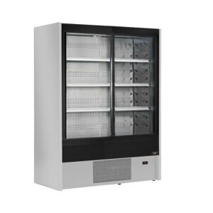 Chefook Vitrine Refrigeree Murale Pour Charcuterie, Produits Laitiers et Boissons Cervinia avec Portes Coulissantes +2°C/+6°C Largeur 150 cm