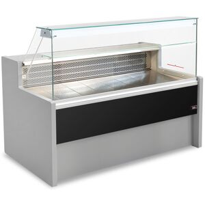 Chefook Comptoir Vitrine Refrigere Statique pour Épicerie Tivoli avec Reserve Refrigeree +4°C/+6°C Vitres Droites Profondeur 79 cm - Comptoir Vitrine Refrigere Statique pour Épicerie Tivoli avec Reserve 200 cm