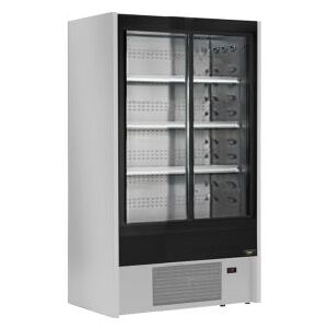 Chefook Vitrine Réfrigérée Murale Pour Charcuterie, Produits Laitiers et Boissons Cervinia avec Portes Coulissantes +2°C/+6°C Largeur 120 cm