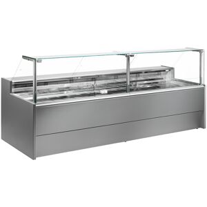 Chefook Comptoir Vitrine Chauffant Bain-Marie Portofino Profondeur 109 cm - Comptoir Vitrine Chauffant Bain-Marie Portofino 150 cm