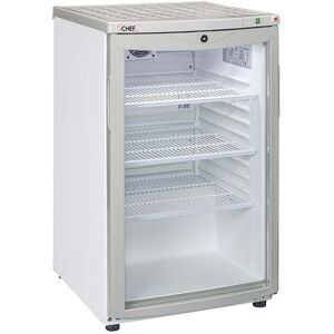 Chefook Petit Frigo Boisson Vitrine/ Arrière Bar Réfrigéré 105 Litres 4°C/+10°C