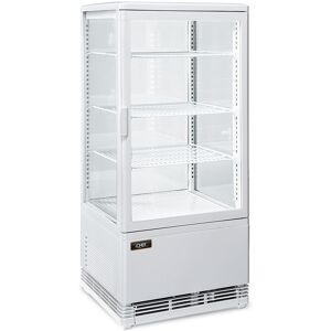 Chefook Vitrine Réfrigérée à Poser Blanche 78 Litres