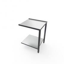 Chefook Table d'Entrée et Sortie Pour Lave-vaisselle à Capot X160E - Table de sortie avec tablette inférieure 120x70x85h