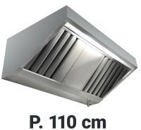 Chefook Hotte Aspirante Murale Professionnelle Profondeur 110 cm Sans Moteur - Hotte Aspirante Snack Largeur 200 cm Sans Moteur Chefook Hotte Aspirante Murale Professionnelle Profondeur 110 cm Sans Moteur - Hotte Aspirante Snack Largeur 200 cm Sans Moteur