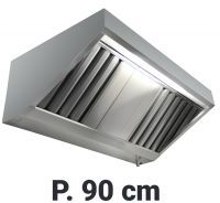 Chefook Hotte Aspirante Murale Professionnelle Profondeur 90 cm Sans Moteur - Hotte Aspirante Snack Largeur 200 cm Sans Moteur Chefook Hotte Aspirante Murale Professionnelle Profondeur 90 cm Sans Moteur - Hotte Aspirante Snack Largeur 200 cm Sans Moteur