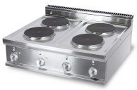 CHEFOOK Piano de Cuisson Professionnel 4 Plaques Électriques Rondes à Poser Profondeur 70 cm CHEFOOK Piano de Cuisson Professionnel 4 Plaques Électriques Rondes à Poser Profondeur 70 cm