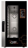 CHEFOOK Four Électrique Professionnel Pour Restaurant Contrôle Numérique 10 Plaques de Cuisson GN 1/1 (53x32,5 cm)  à Vapeur Directe Nouvelle Génération Compact CHEFOOK Four Électrique Professionnel Pour Restaurant Contrôle Numérique 10 Plaques de Cuisson GN 1/1 (53x32,5 cm)  à Vapeur Directe Nouvelle Génération Compact