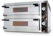 Chefook Four à pizza électrique Chefook Double professionnel 4 + 4 Pizze Diamètre 34 cm Porte en Verre Chefook Four à pizza électrique Chefook Double professionnel 4 + 4 Pizze Diamètre 34 cm Porte en Verre