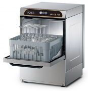 CHEFOOK Lave-verres professionnel Manuel Panier carré 35 x 35cm Hauteur utile 24 cm Distributeurs détergent et produit de rinçage installés CHEFOOK Lave-verres professionnel Manuel Panier carré 35 x 35cm Hauteur utile 24 cm Distributeurs détergent et produit de rinçage installés