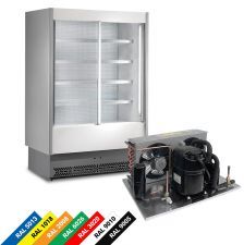 Chefook Vitrine Murale Réfrigérée Vulcano Charcuterie, Laitages +3°C/+5°C Portes Coulissantes Double Vitrage, Profondeur 60 cm, Moteur Splitté - Vitrine Murale Réfrigérée Charcuterie, Produits Laitiers L 125 x P 60 Portes Coulissantes + Moteur Splitté Chefook Vitrine Murale Réfrigérée Vulcano Charcuterie, Laitages +3°C/+5°C Portes Coulissantes Double Vitrage, Profondeur 60 cm, Moteur Splitté - Vitrine Murale Réfrigérée Charcuterie, Produits Laitiers L 125 x P 60 Portes Coulissantes + Moteur Splitté