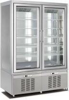 CHEFOOK Vitrine Négative Verticale à Glace 840 Litres -15°C/-24°C Ligne Classic 1 Face Vitrée H 190 cm CHEFOOK Vitrine Négative Verticale à Glace 840 Litres -15°C/-24°C Ligne Classic 1 Face Vitrée H 190 cm