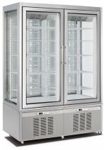 CHEFOOK Vitrine Réfrigérée Pâtisserie et Glacerie 840 Litres +5°C/-20°C Ligne Classic 4 Faces Vitrées H 190 cm Chambre Double CHEFOOK Vitrine Réfrigérée Pâtisserie et Glacerie 840 Litres +5°C/-20°C Ligne Classic 4 Faces Vitrées H 190 cm Chambre Double