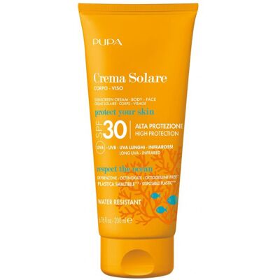 200ml-Crème Solaire SPF30 - Corps et Visage -PUPA - Publicité 200ml-Crème Solaire SPF30 - Corps et Visage -PUPA - Publicité