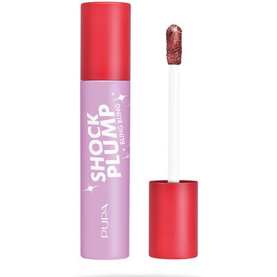 -Shock Plump Bling Bling - Brillant à Lèvres volumisant instantané Effet scintillant-PUPA 14 Carat Choco - Publicité -Shock Plump Bling Bling - Brillant à Lèvres volumisant instantané Effet scintillant-PUPA 14 Carat Choco - Publicité