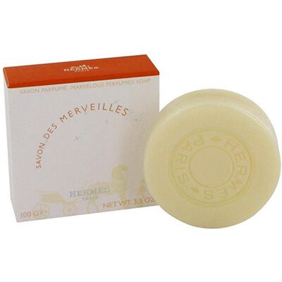 100gr-Savon des Merveilles - Savon parfumé pour le corps-HERMÈS - Publicité 100gr-Savon des Merveilles - Savon parfumé pour le corps-HERMÈS - Publicité