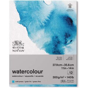 Winsor-Newton Papier aquarelle Winsor et Newton classique, 27,9 cm x 35,6 cm, Fin, Bloc collé 1 côté - Publicité Winsor-Newton Papier aquarelle Winsor et Newton classique, 27,9 cm x 35,6 cm, Fin, Bloc collé 1 côté - Publicité