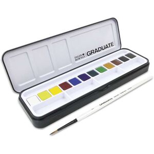 Set d'aquarelles Daler-Rowney Graduate avec 12 godets + Pinceau - Publicité Set d'aquarelles Daler-Rowney Graduate avec 12 godets + Pinceau - Publicité