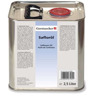 Huile de carthame Gerstaecker, 2,5 L - Publicité Huile de carthame Gerstaecker, 2,5 L - Publicité