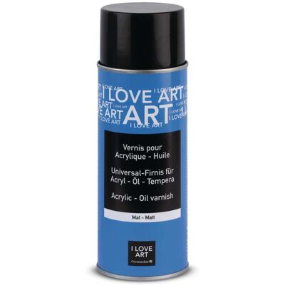 Vernis universel pour acrylique et huile I Love Art, Mat - Publicité Vernis universel pour acrylique et huile I Love Art, Mat - Publicité