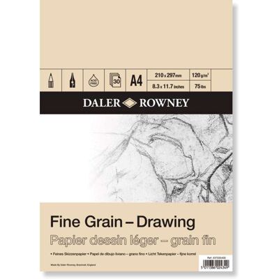 Daler-Rowney Cahier de Croquis Grain Fin A4 - Cahier de Croquis - Publicité Daler-Rowney Cahier de Croquis Grain Fin A4 - Cahier de Croquis - Publicité