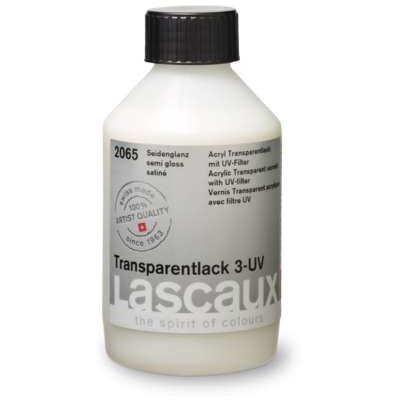 Vernis transparent UV Lascaux, UV3 - brillant satiné, 250 ml - Publicité Vernis transparent UV Lascaux, UV3 - brillant satiné, 250 ml - Publicité
