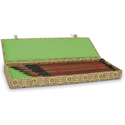 Coffret de 7 pinceaux de Chine, 27 x 9 x 2,5 cm - Publicité Coffret de 7 pinceaux de Chine, 27 x 9 x 2,5 cm - Publicité